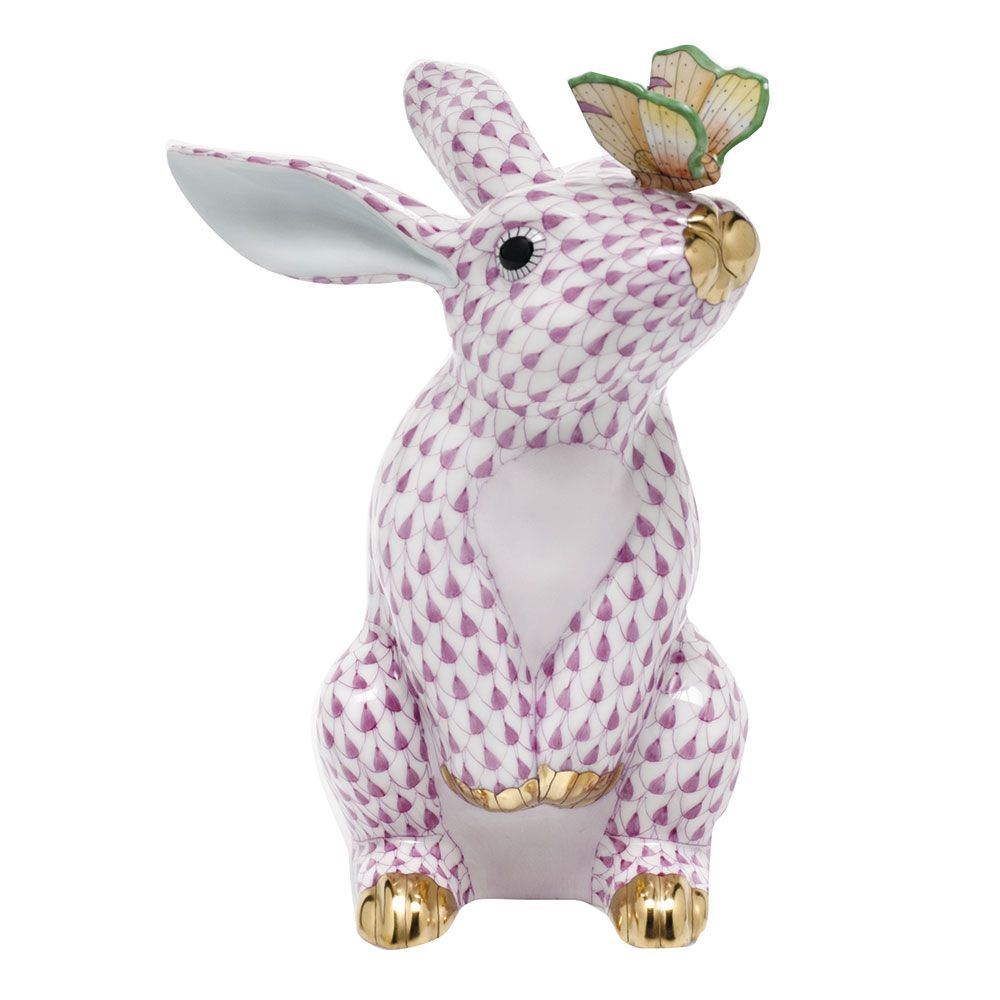 Herend Bunny with Butterfly