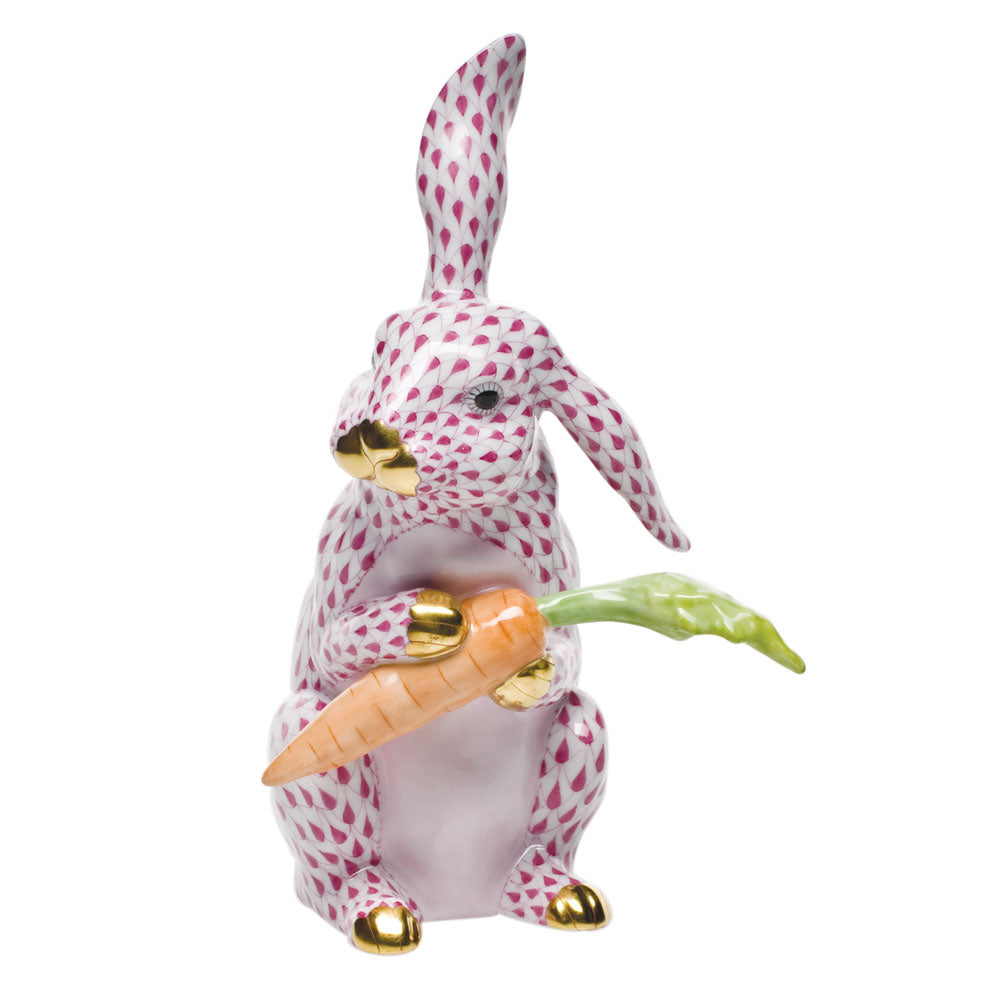 Large Bunny with Carrot — Raspberry
