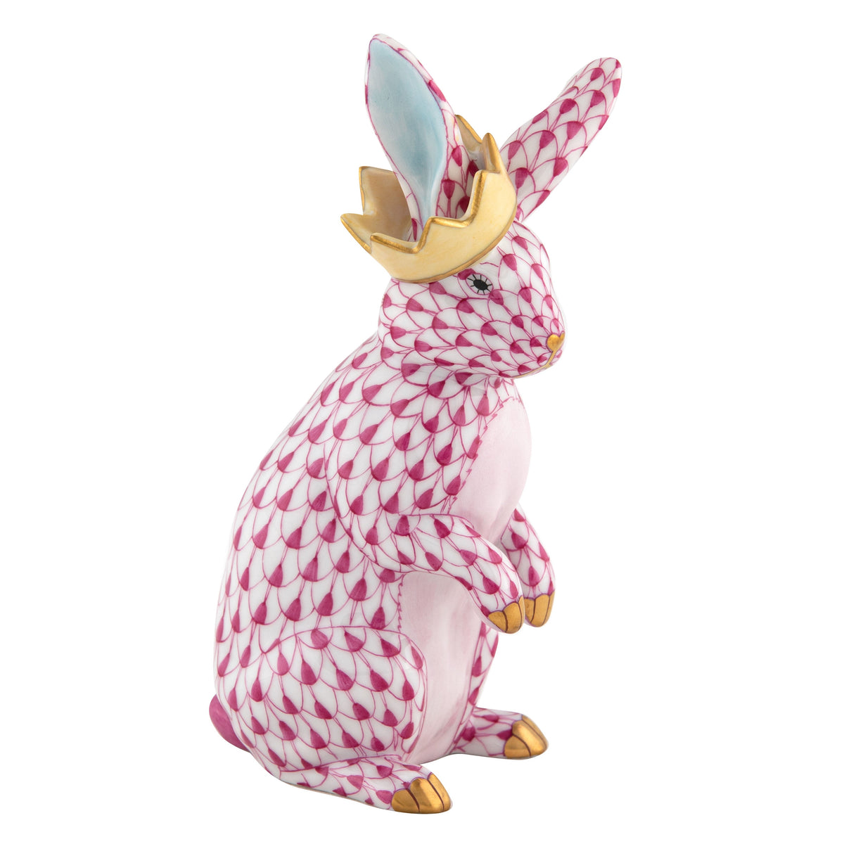 Bunny with Crown — Raspberry