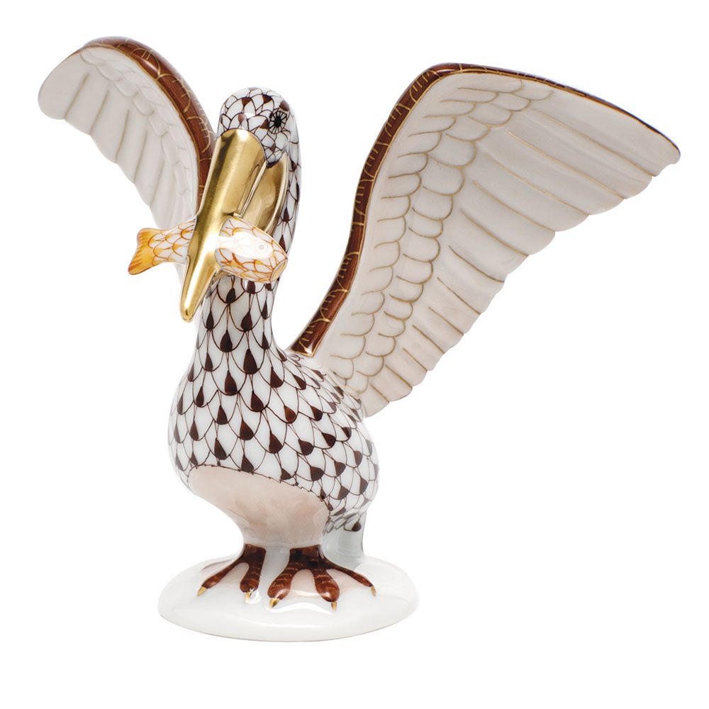 Herend Pelican with Fish