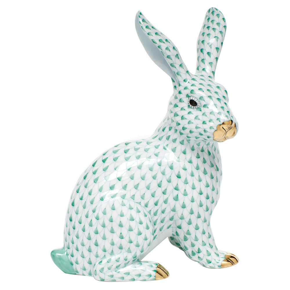 Large Sitting Bunny — Green