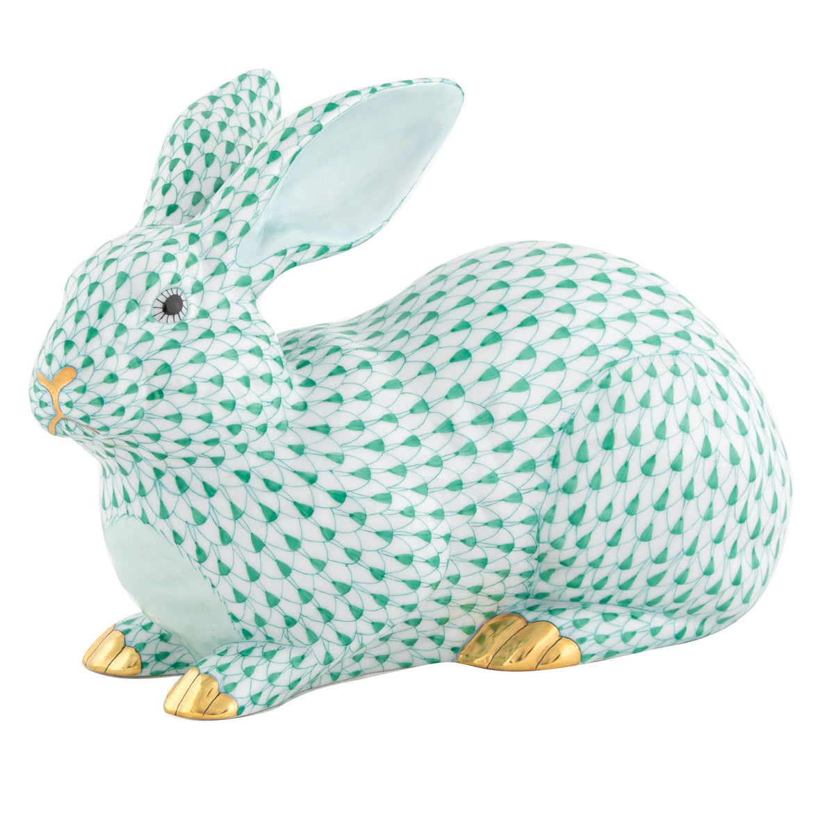 Large Lying Bunny — Green