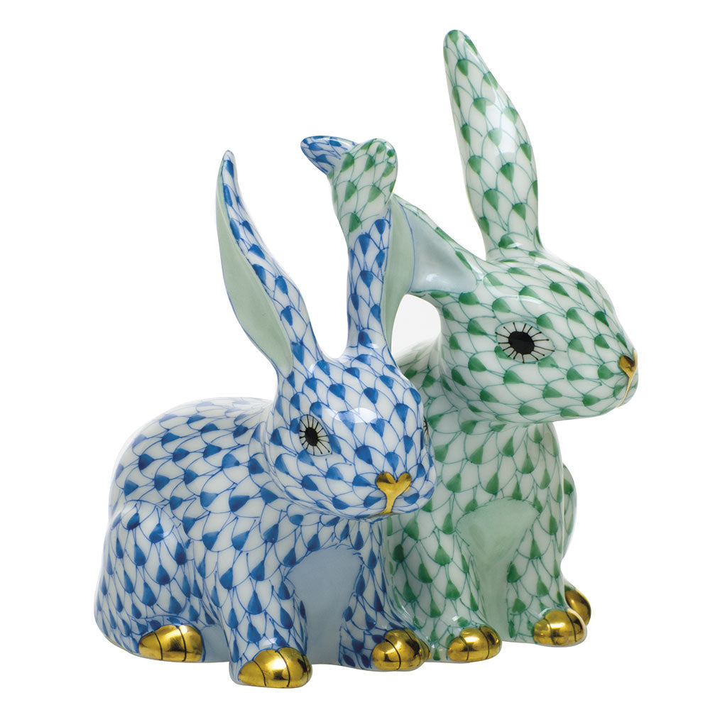 Twisted Bunnies — Green & Blue