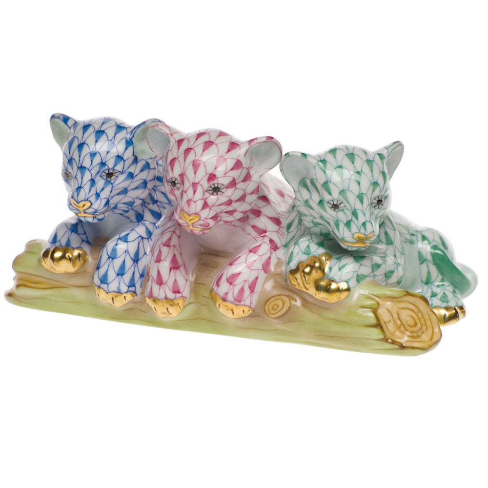 Tiger Cubs — Blue & Raspberry & Green