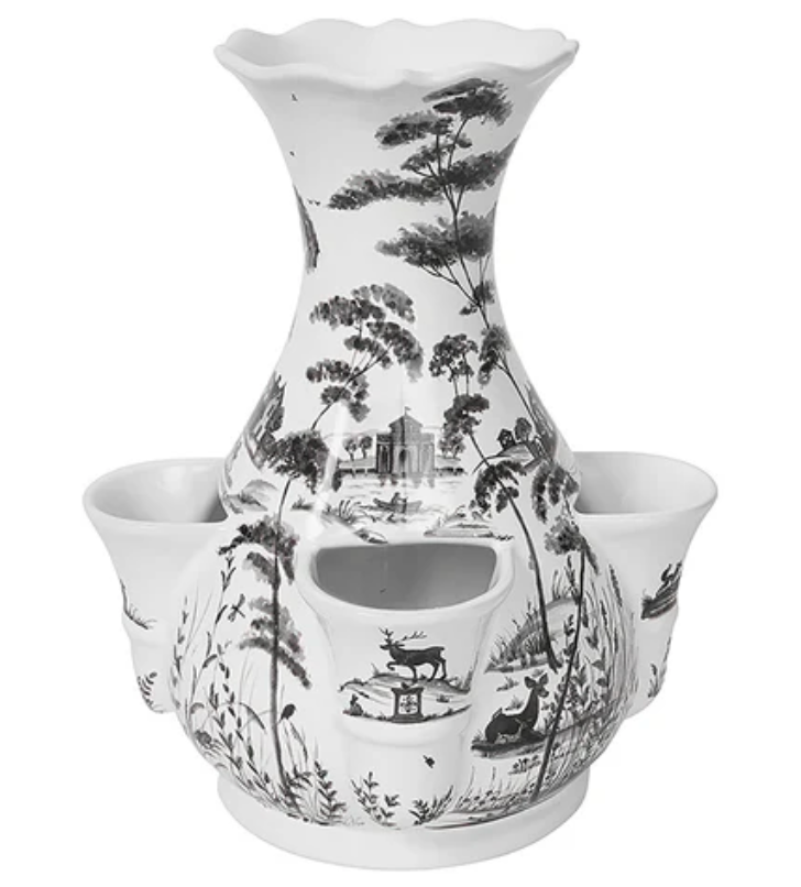 Country Estate 11.5" Tulipiere Vase - Flint Grey