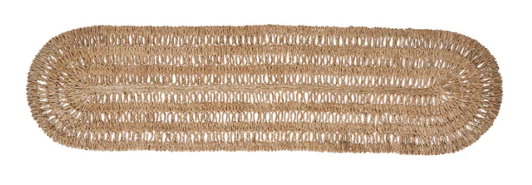 Straw Loop 16" x 60" Table Runner - Natural