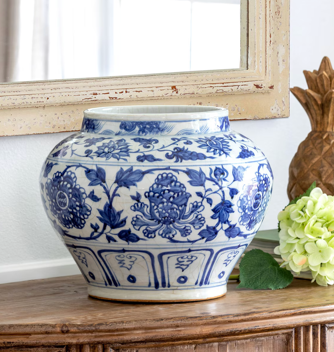 Chinoiserie Ginger Jar Vase