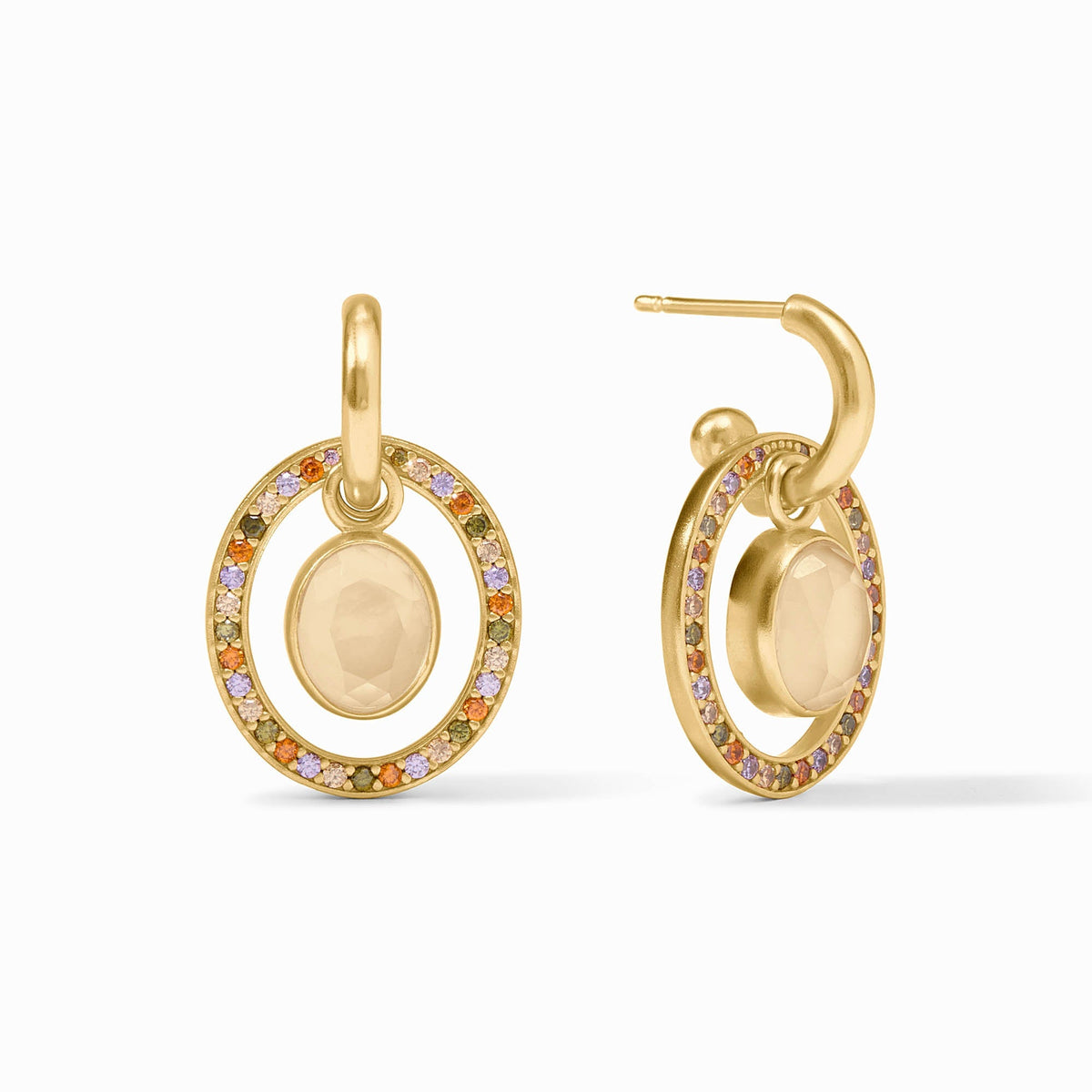 Julie Vos Stardust 6-in-1 Earring, Iridescent Champagne