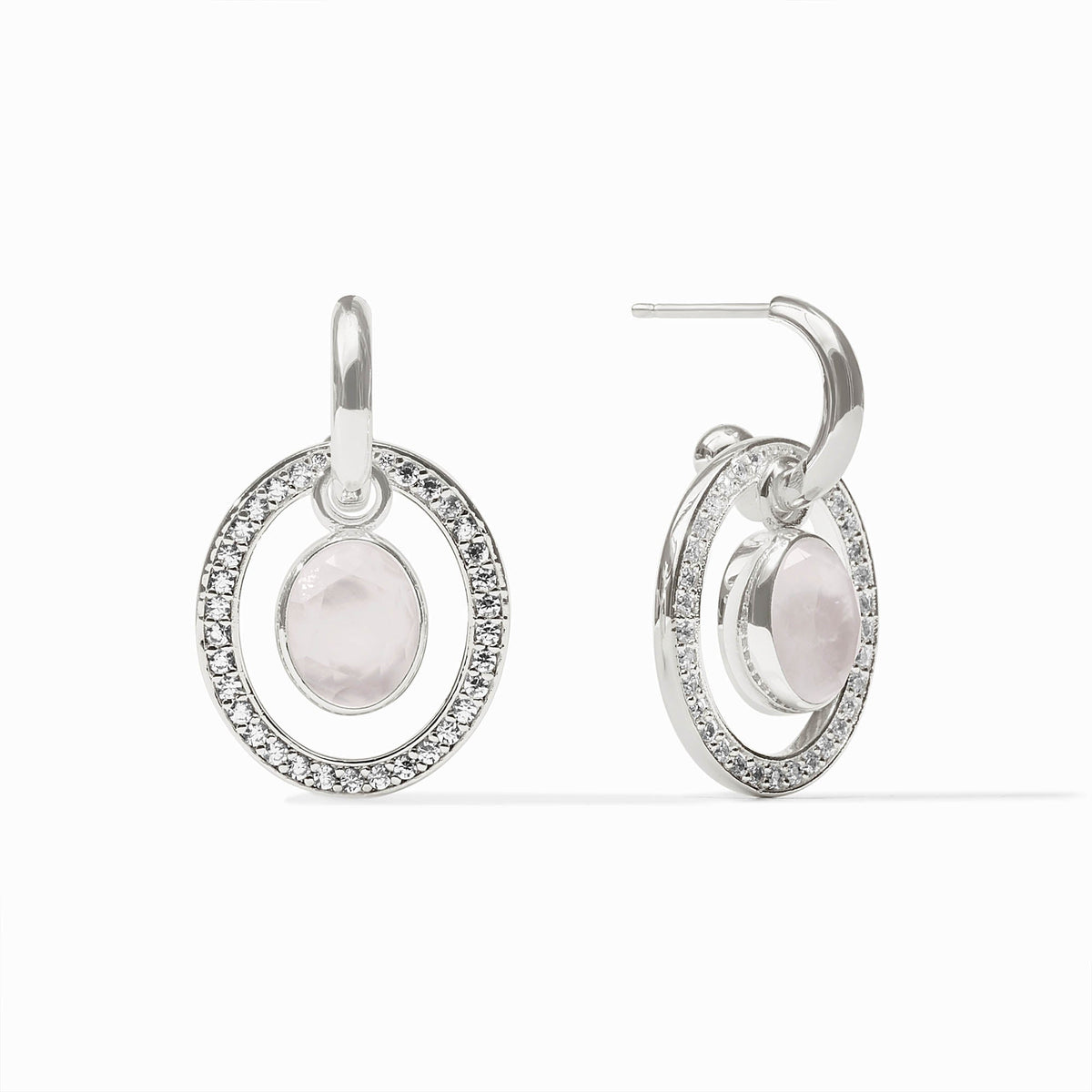 Julie Vos Sterling Stardust 6-in-1 Earring, Iridescent Clear Crystal