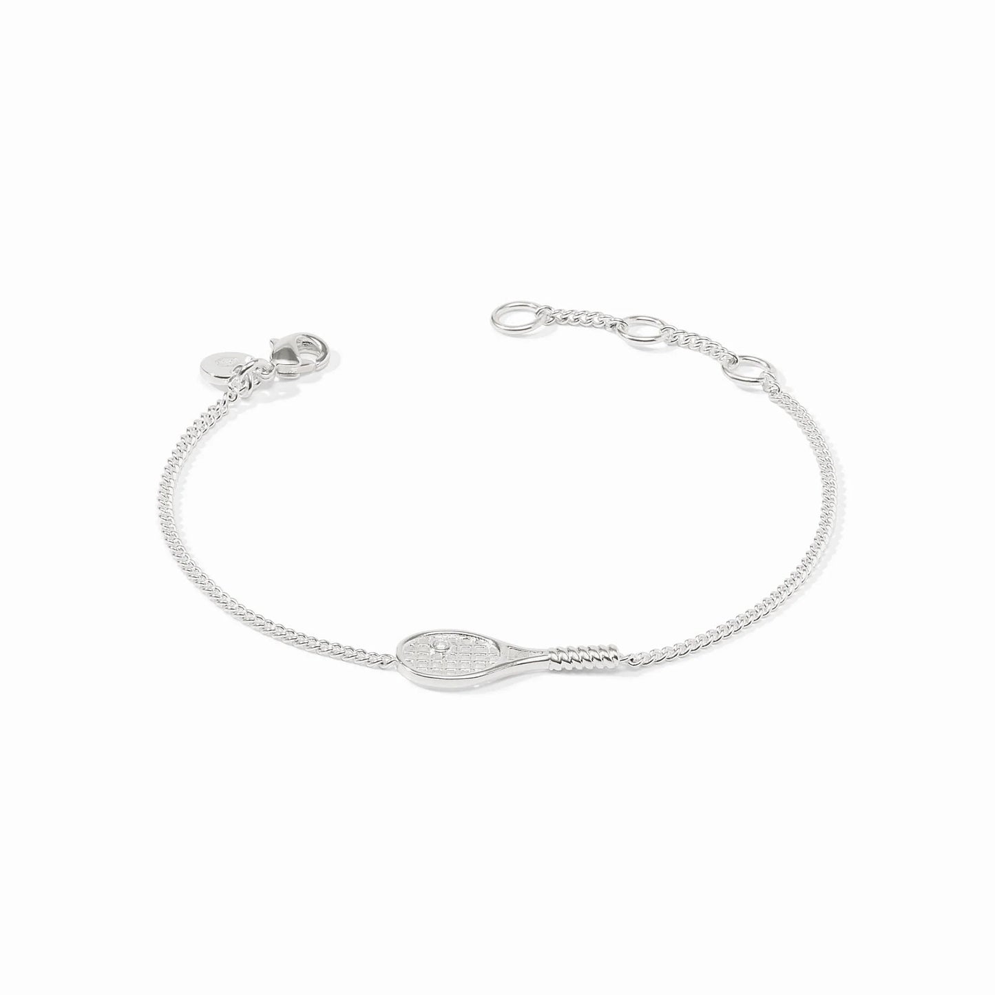 Sterling Tennis Racquet Delicate Bracelet
