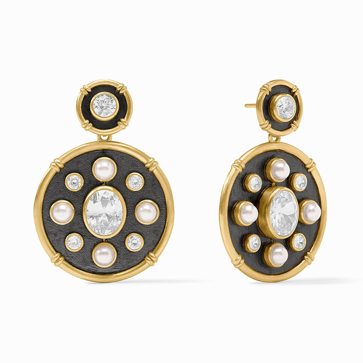 Julie Vos Tribeca Statement Earring, Cubic Zirconia