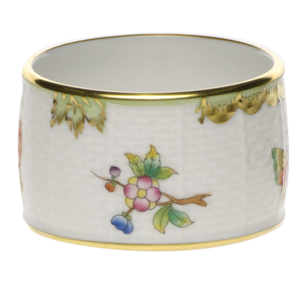 Queen Victoria Green Napkin Ring
