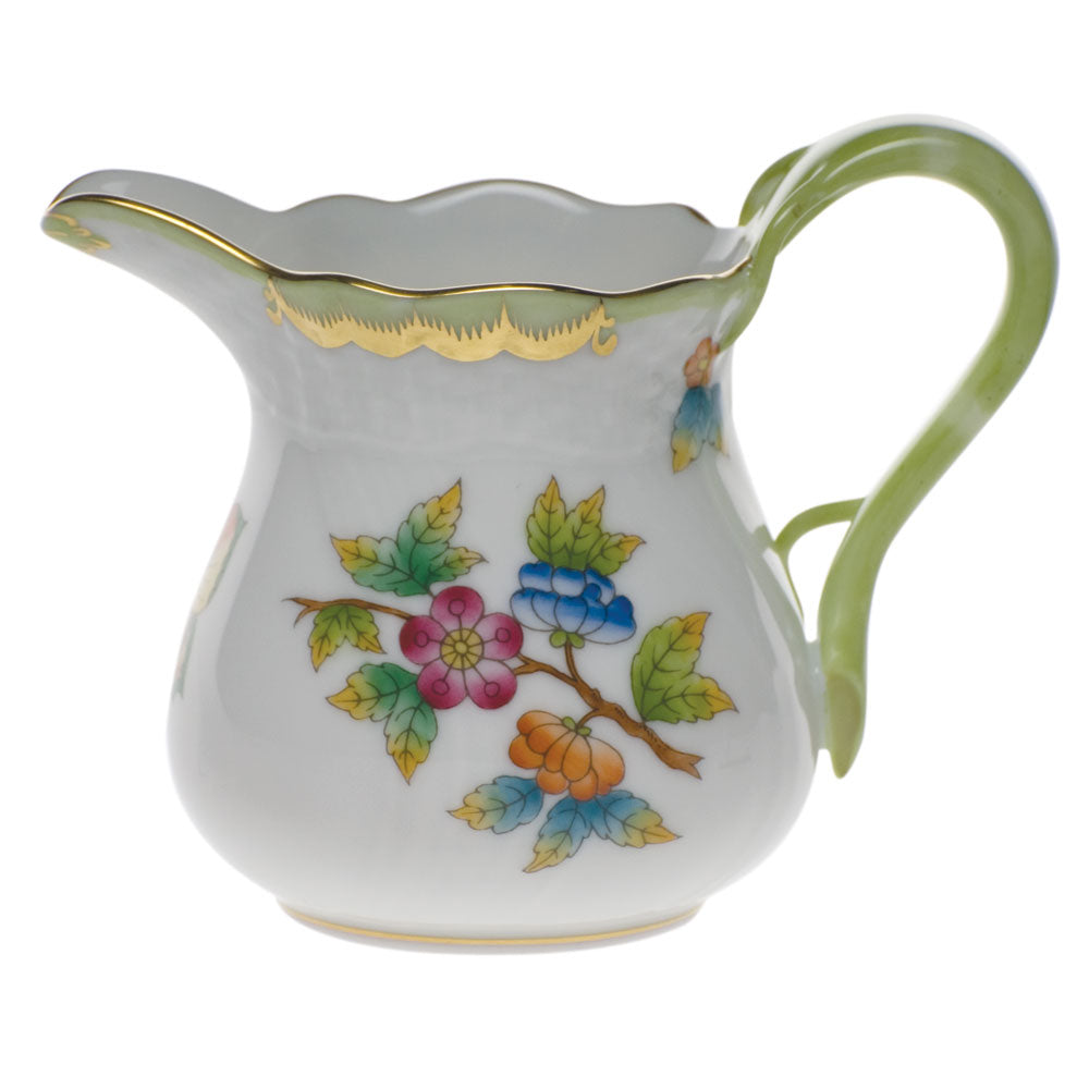 Queen Victoria Green Creamer, 4 oz, 3.25″ tall