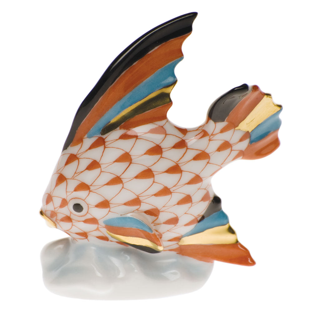 Fish Table Ornament — Rust