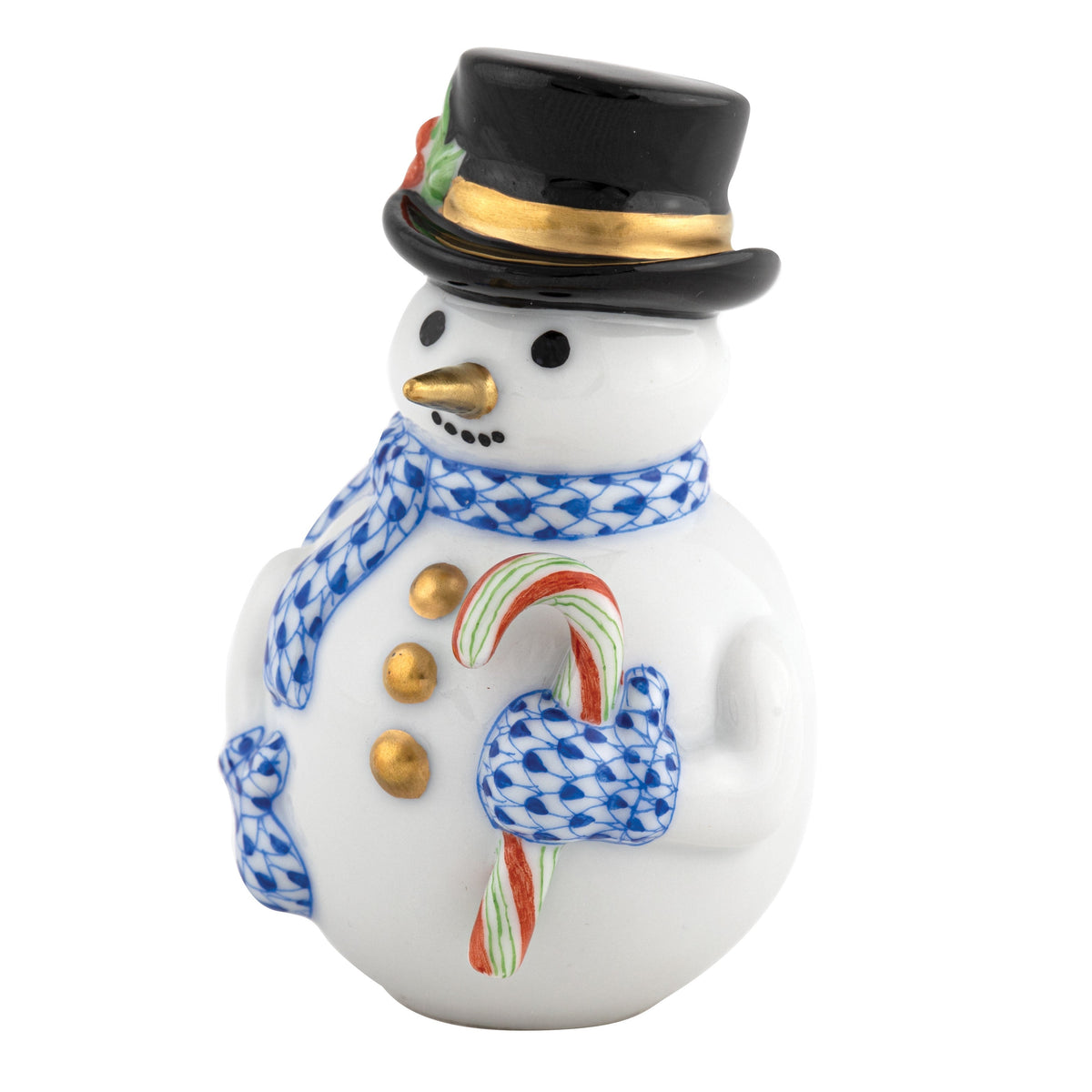 Candy Cane Snowman — Sapphire