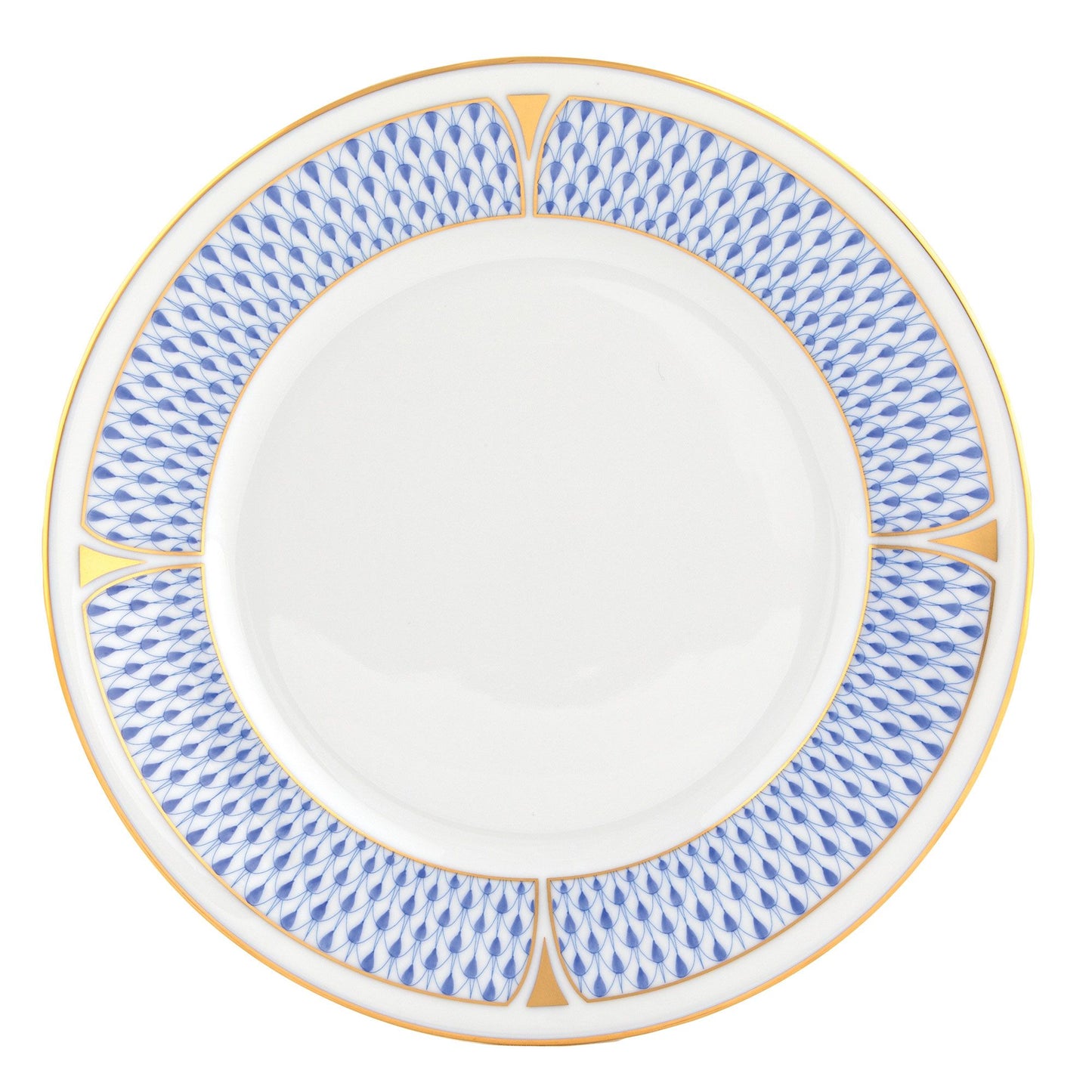 Art Deco Salad Plate in Blue