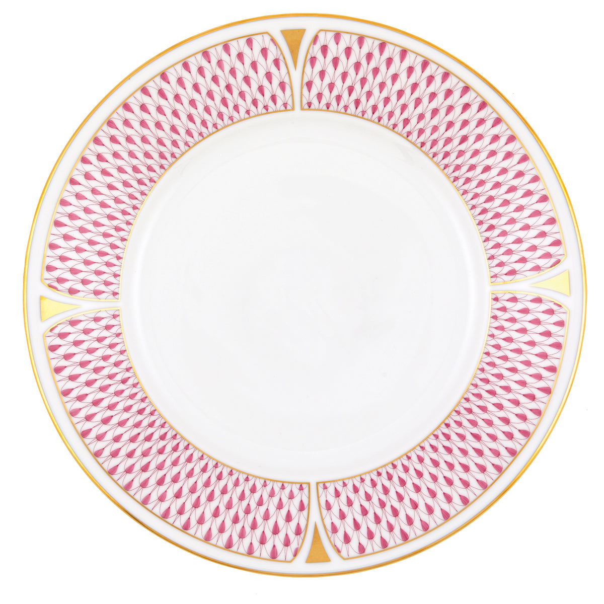 Art Deco Raspberry Dessert Plate