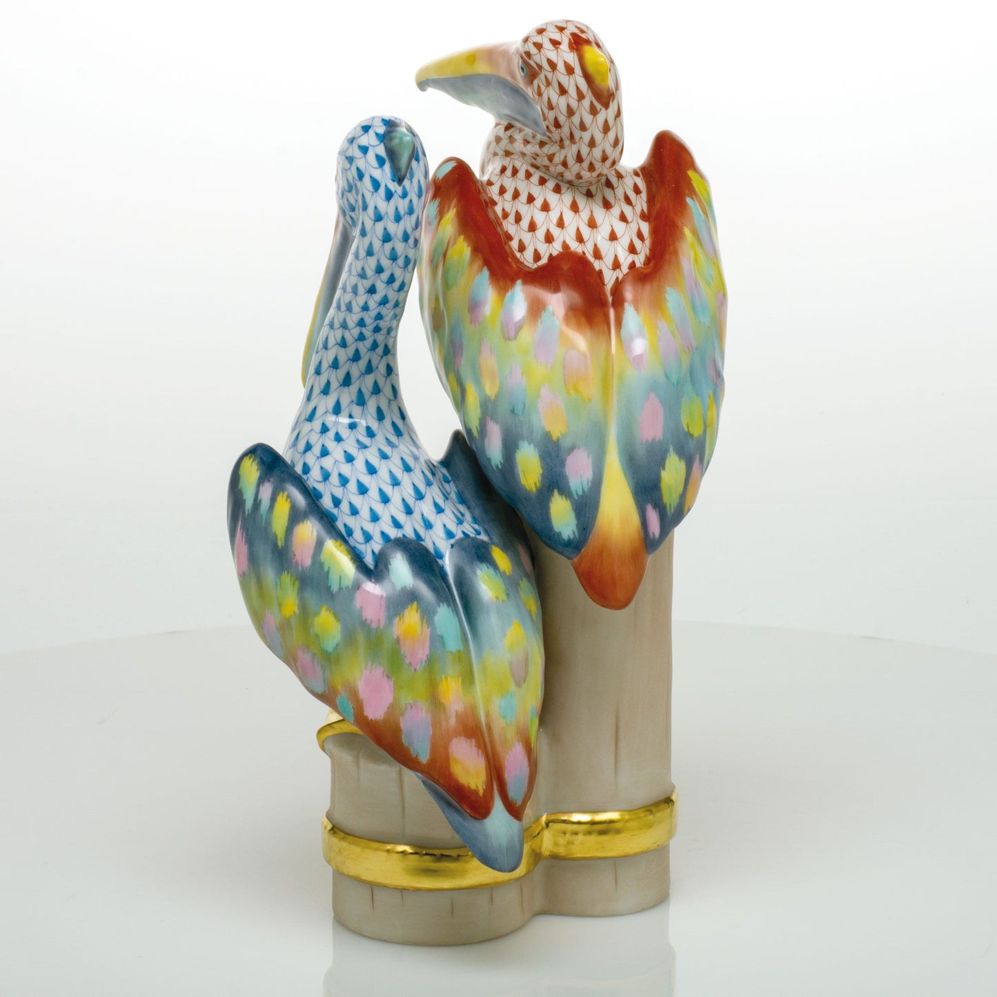 Herend Pelicans on Pier - Limited Edition