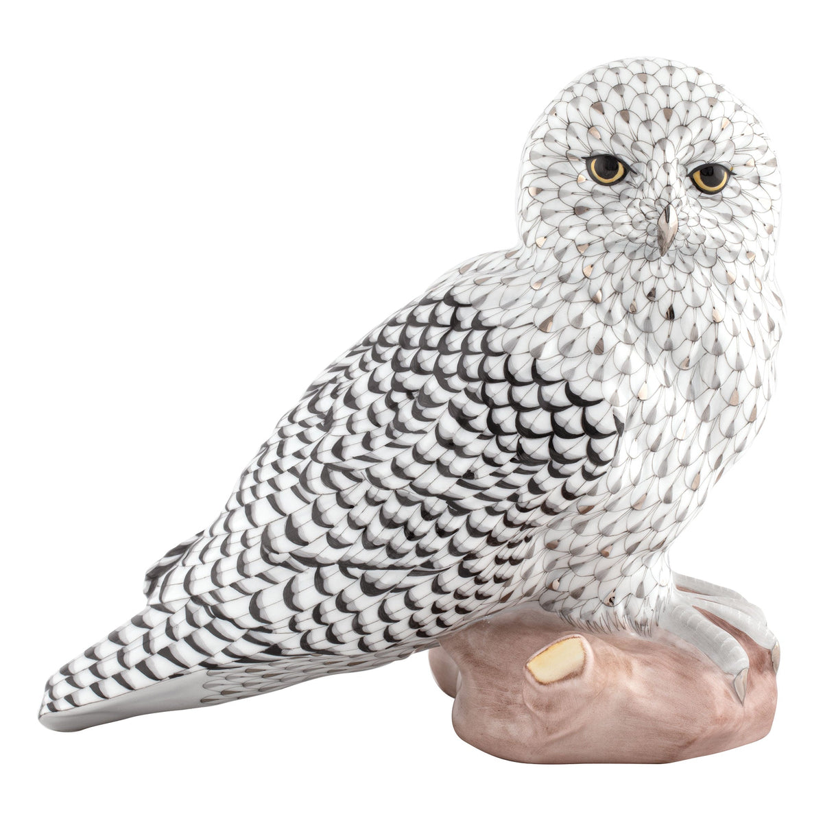 Sitting Snowy Owl — Multicolor