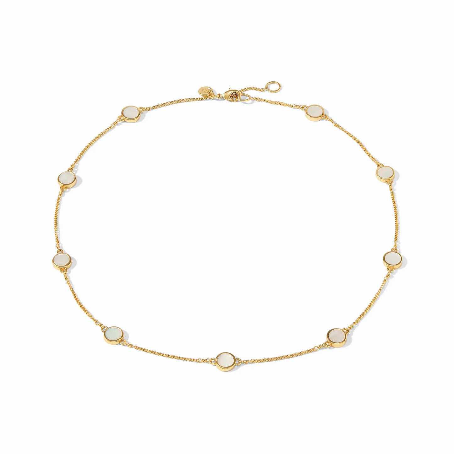 Mother of Pearl Valencia Delicate Station Necklace