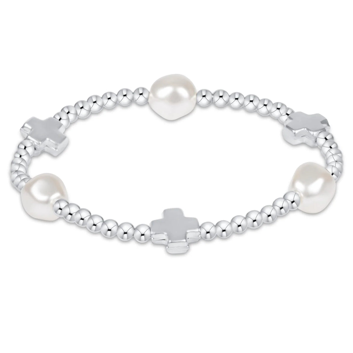 Signature Cross Admire Pearl 3mm Bead Bracelet