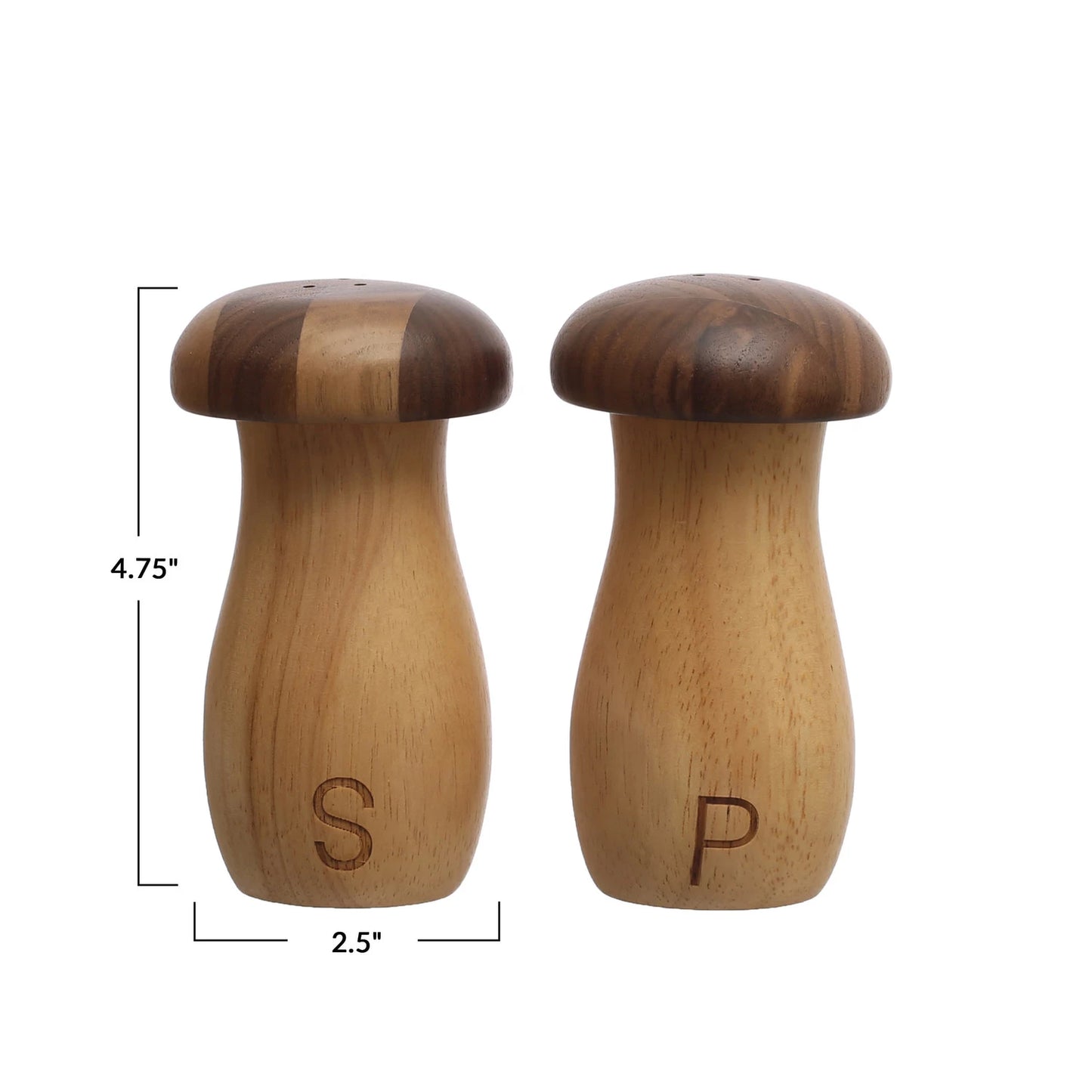 Mushroom Shaped Salt & Pepper Shakers