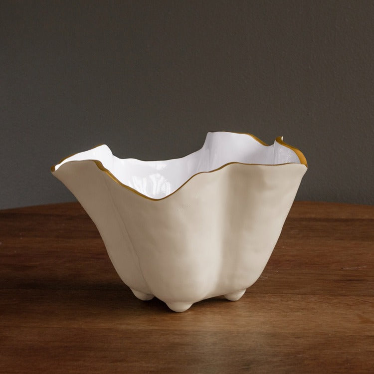 ENCANTO Onyx Ice Bucket (Cream and White)