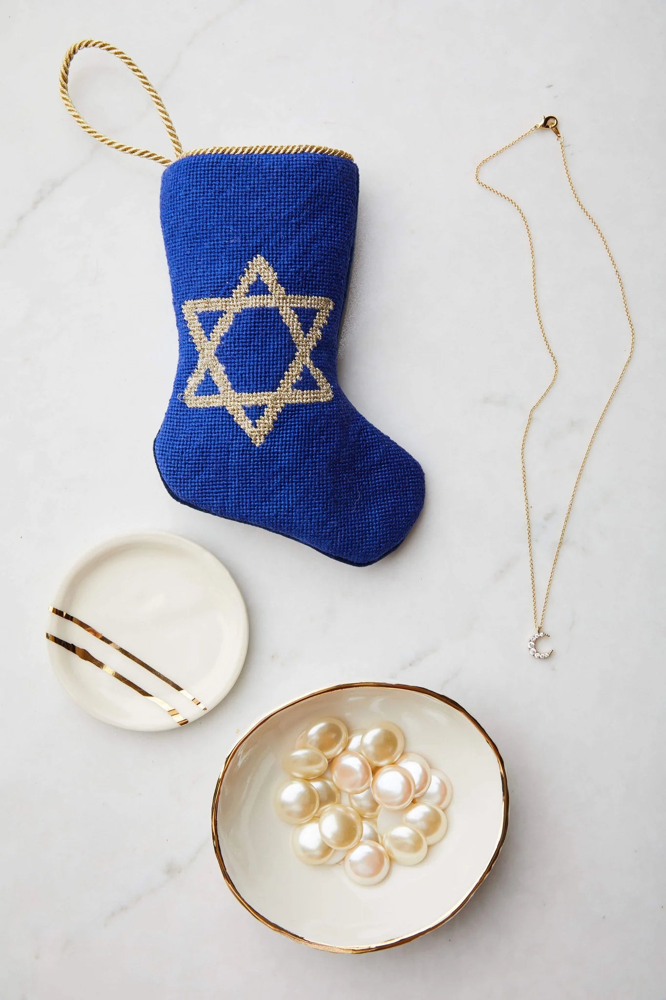 Star of David Bauble Stocking