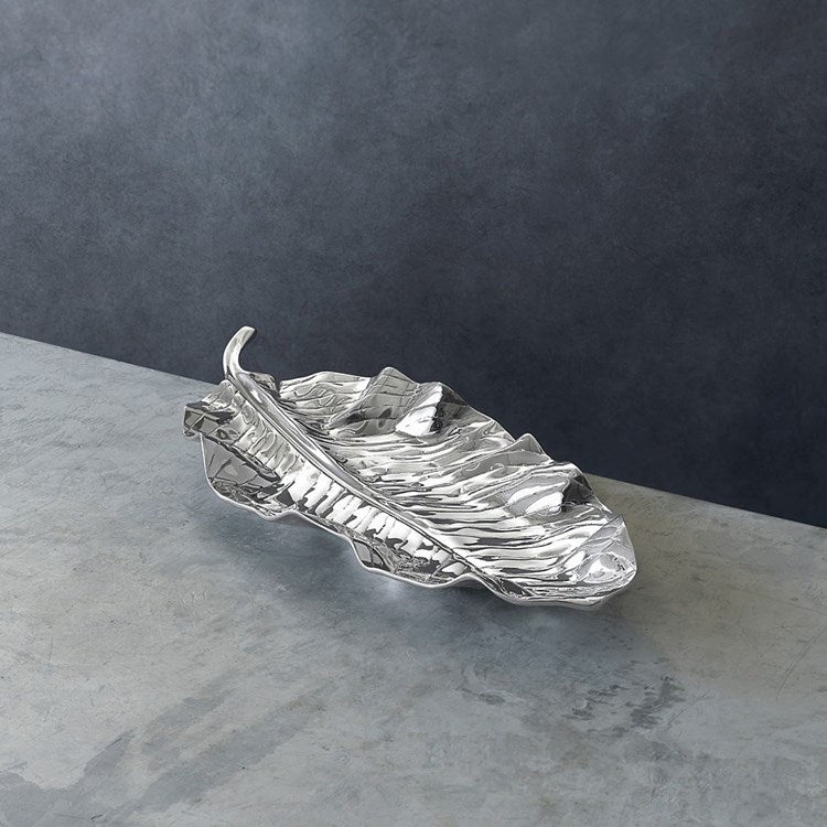 GARDEN Zebra Leaf Lg Platter