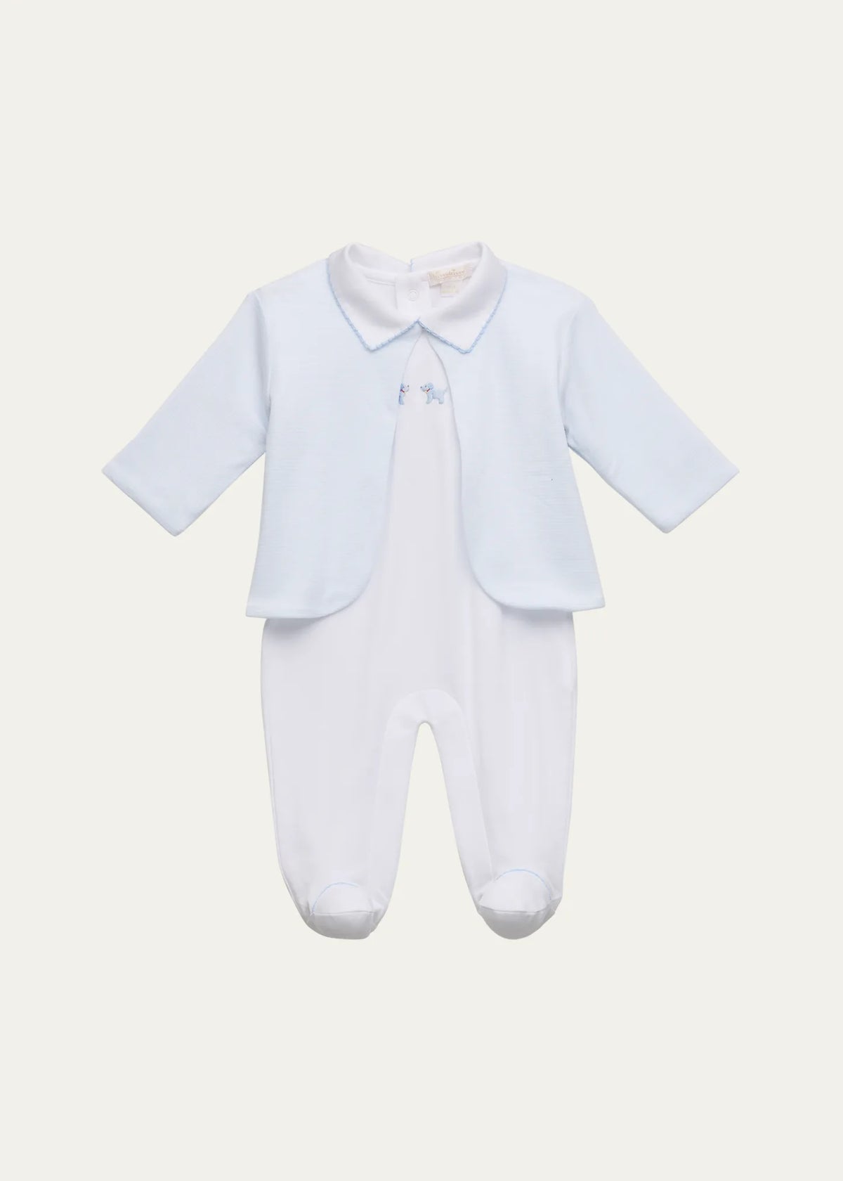 Premier Puppies Footie Jacket Set, Blue and White