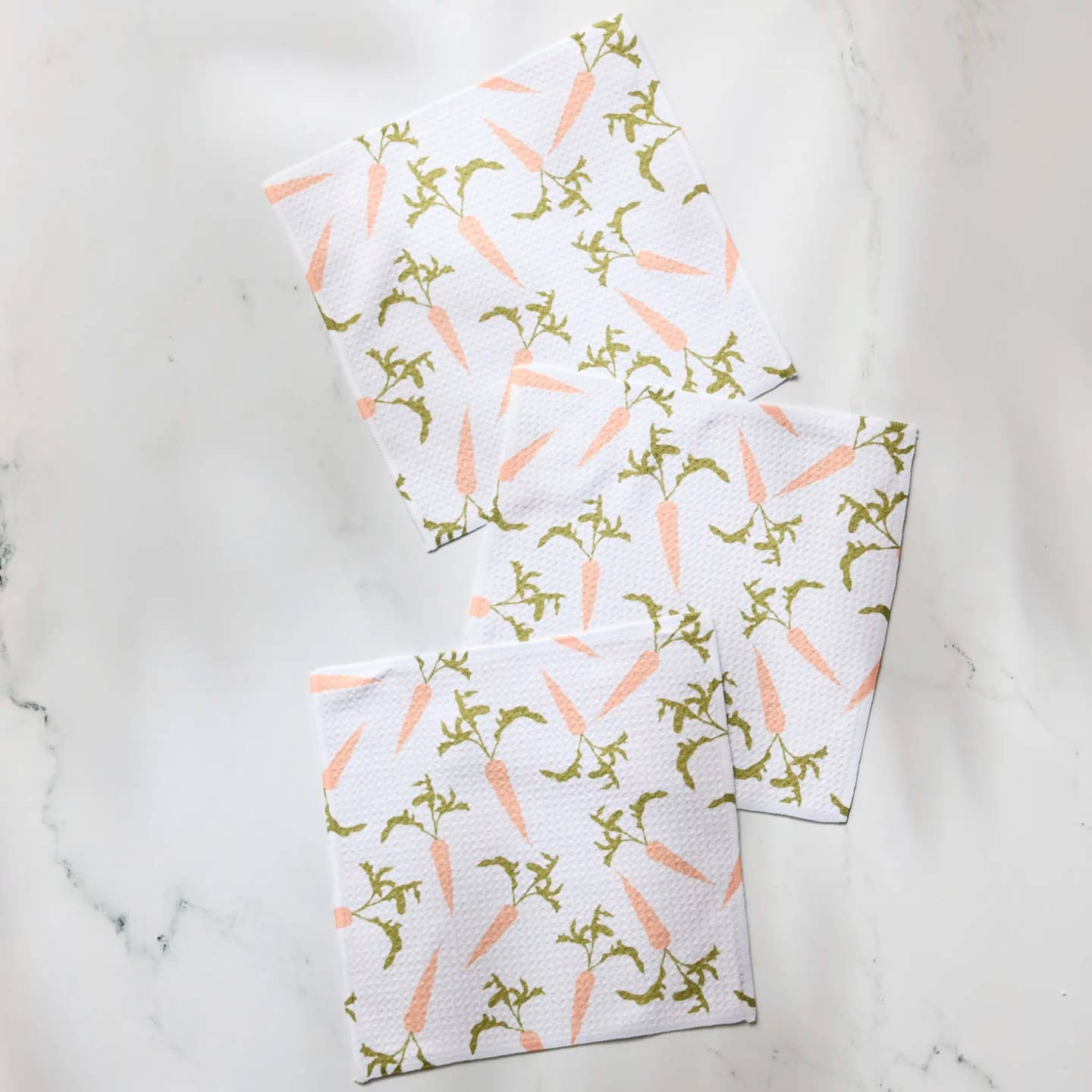 Carrot Toss Dishcloth Set of 3
