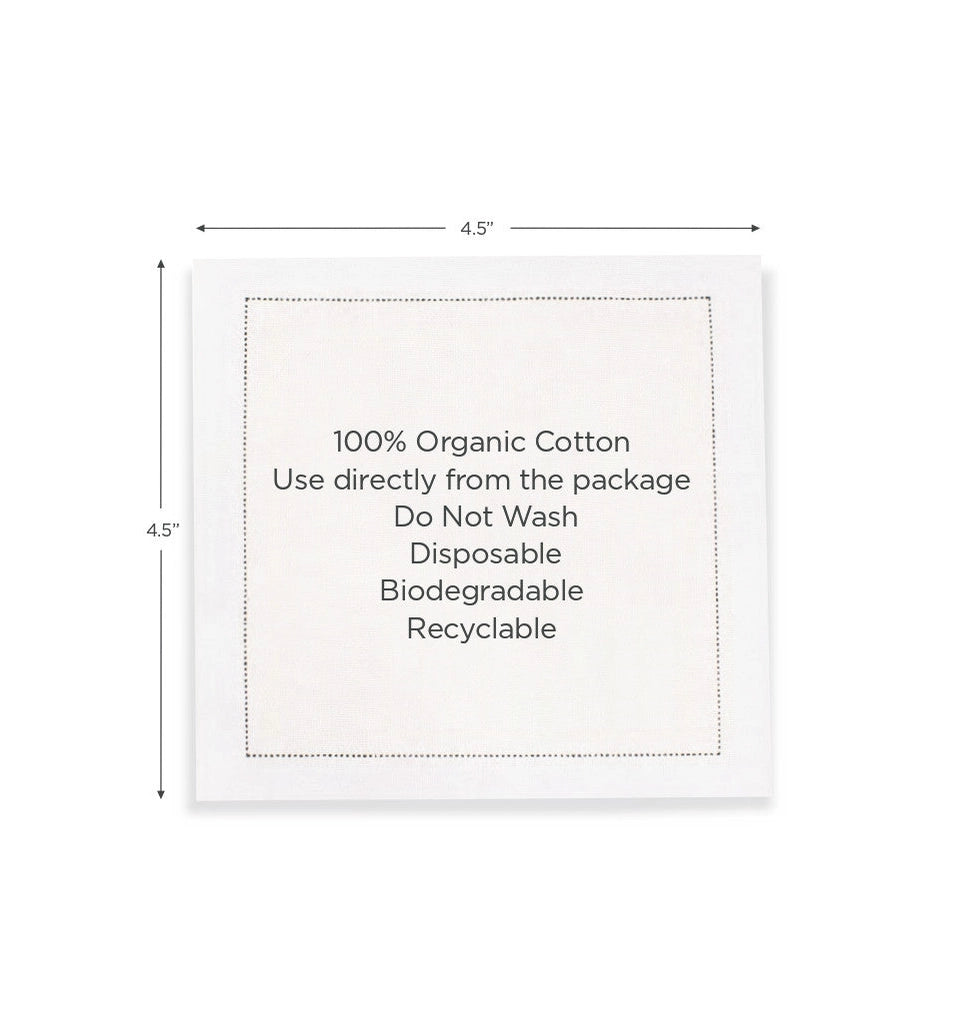 Dog Quotes - White Cotton Cocktail Napkins