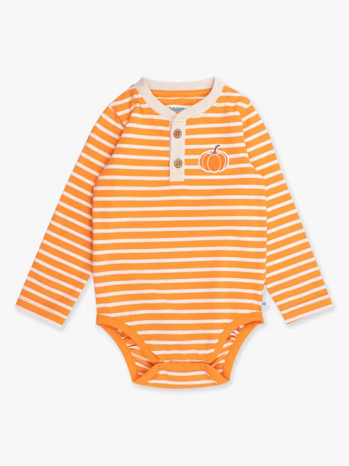 Orange Stripe Pumpkin Bodysuit