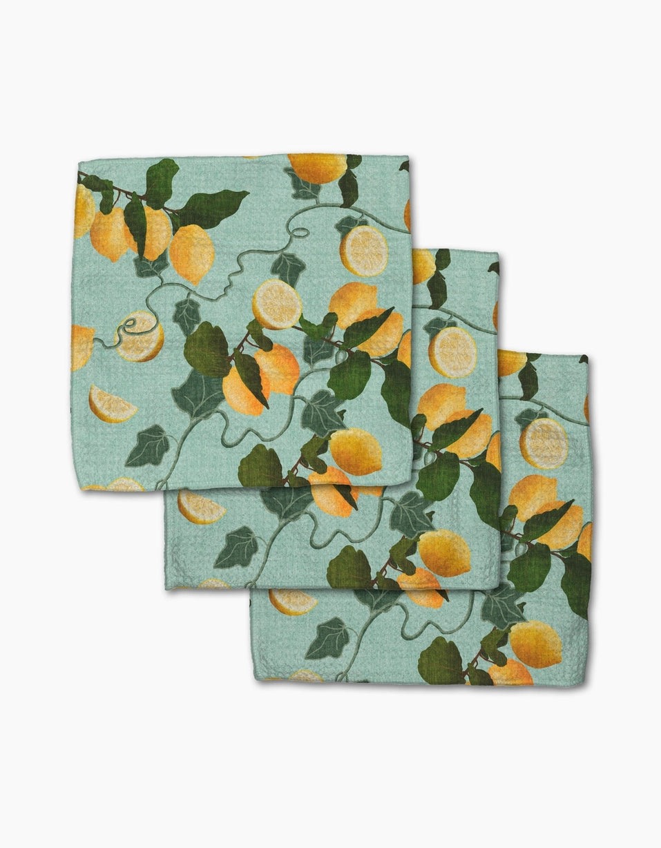 Amalfi Lemon Dishcloth Set of 3