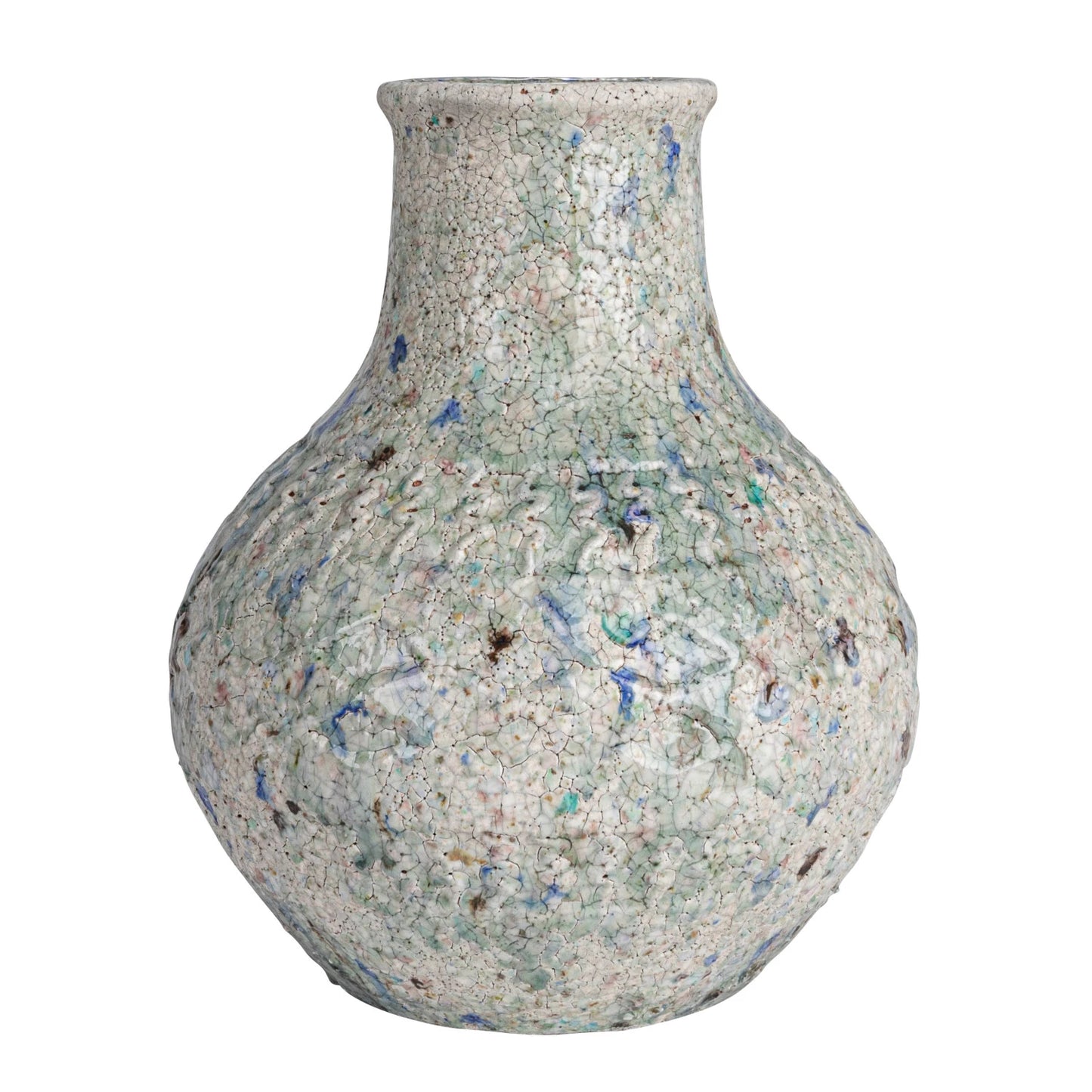 Round Decorative Terra-cotta Vase