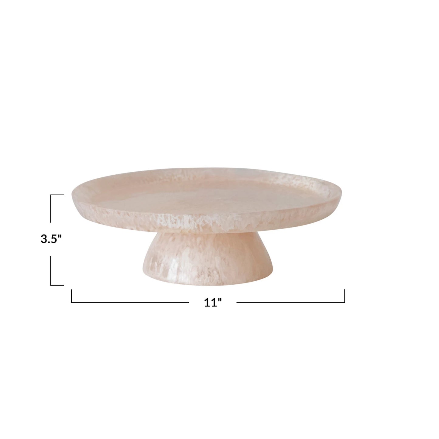 Marbled Pink Pedestal