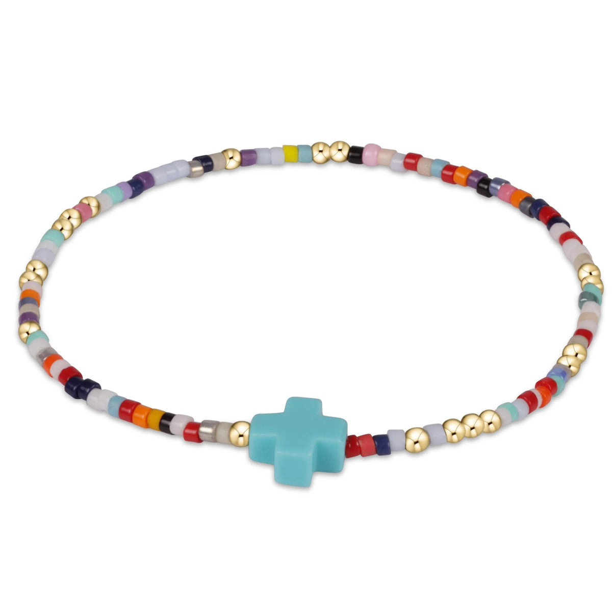 Hope Unwritten Color Signature Cross Bead Bracelet