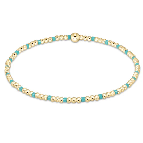 egirl Hope Sincerity Pattern 2mm Bead Bracelet