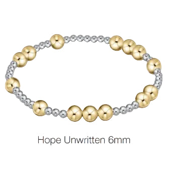 Hope Unwritten Mixed Metal Bead Bracelet