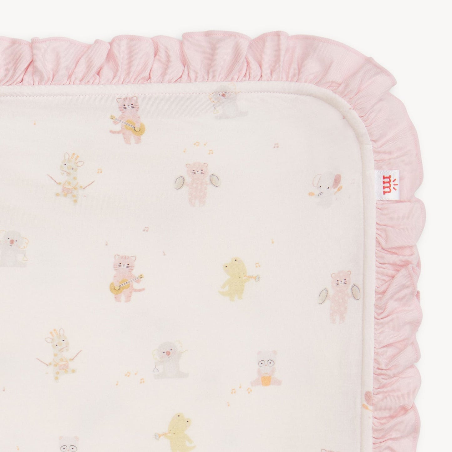Pink Baby Beats Modal Baby Blanket