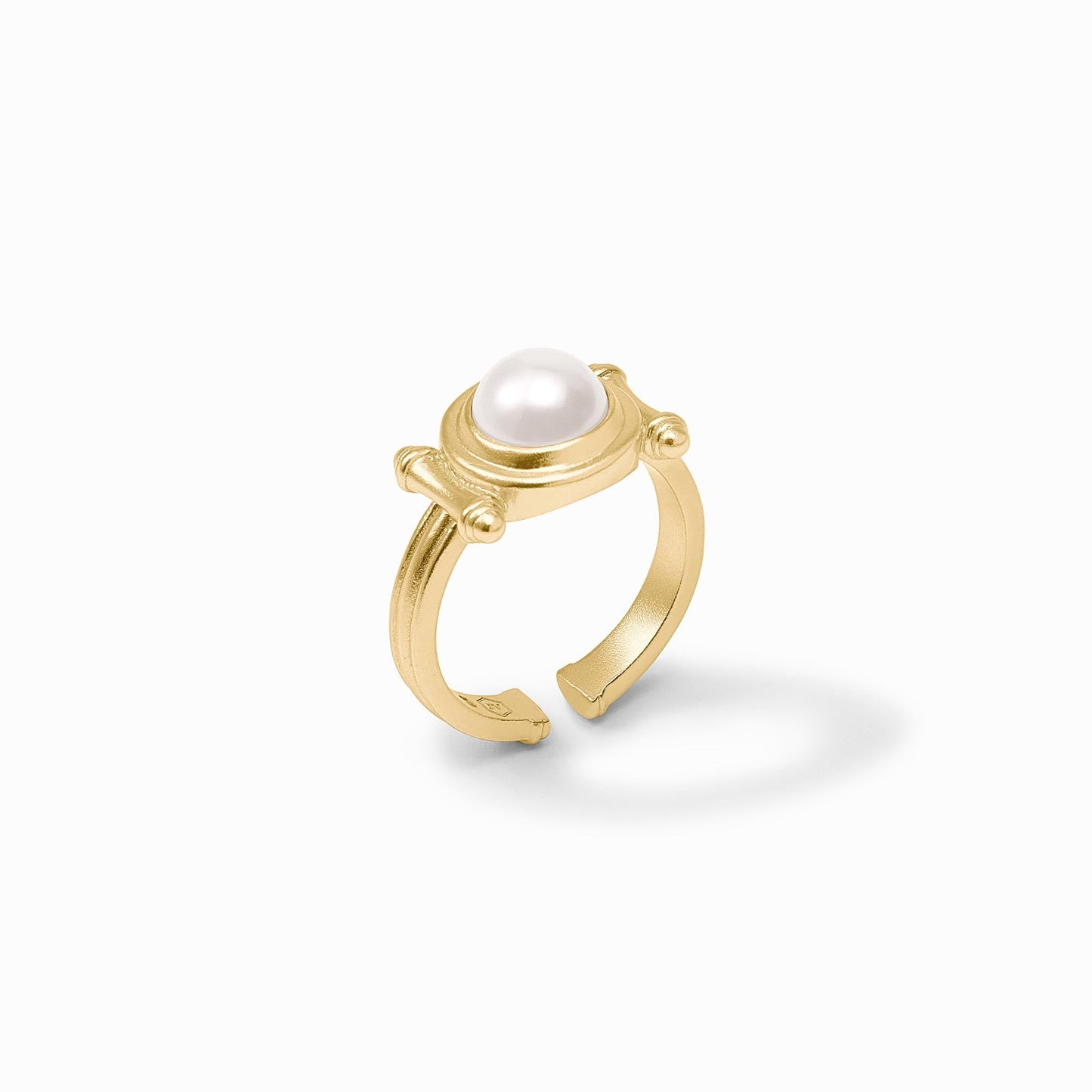 Bamboo Stone Ring - Pearl - One-Size