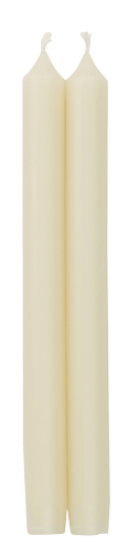 Straight Taper 10" Candles in Ivory - 2 Candles