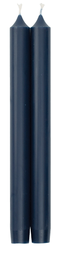 Straight Taper 10" Candles in Marine Blue - 2 Candles