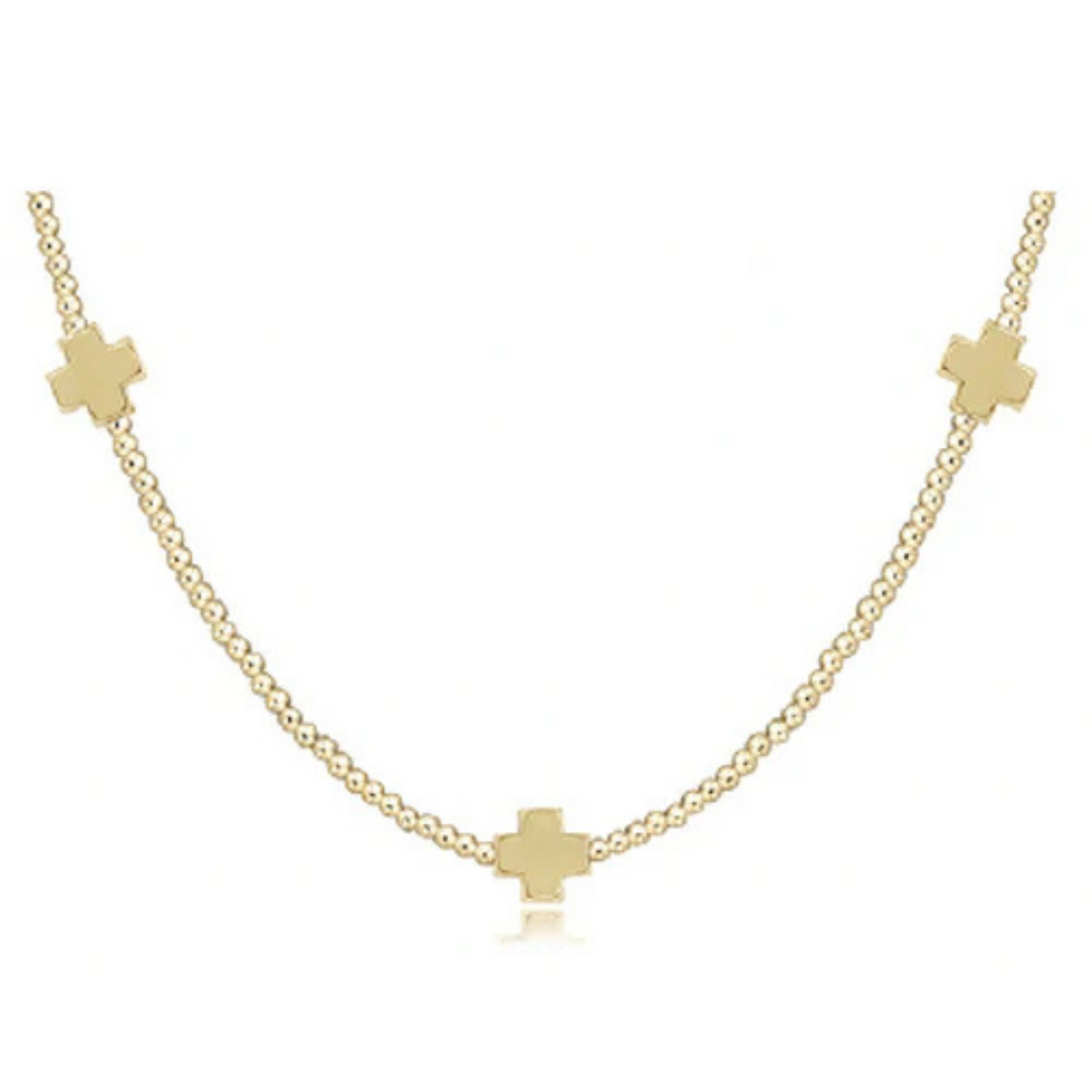 Signature Cross Gold Choker
