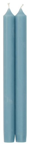 Straight Taper 10" Candles in Stone Blue - 2 Candles
