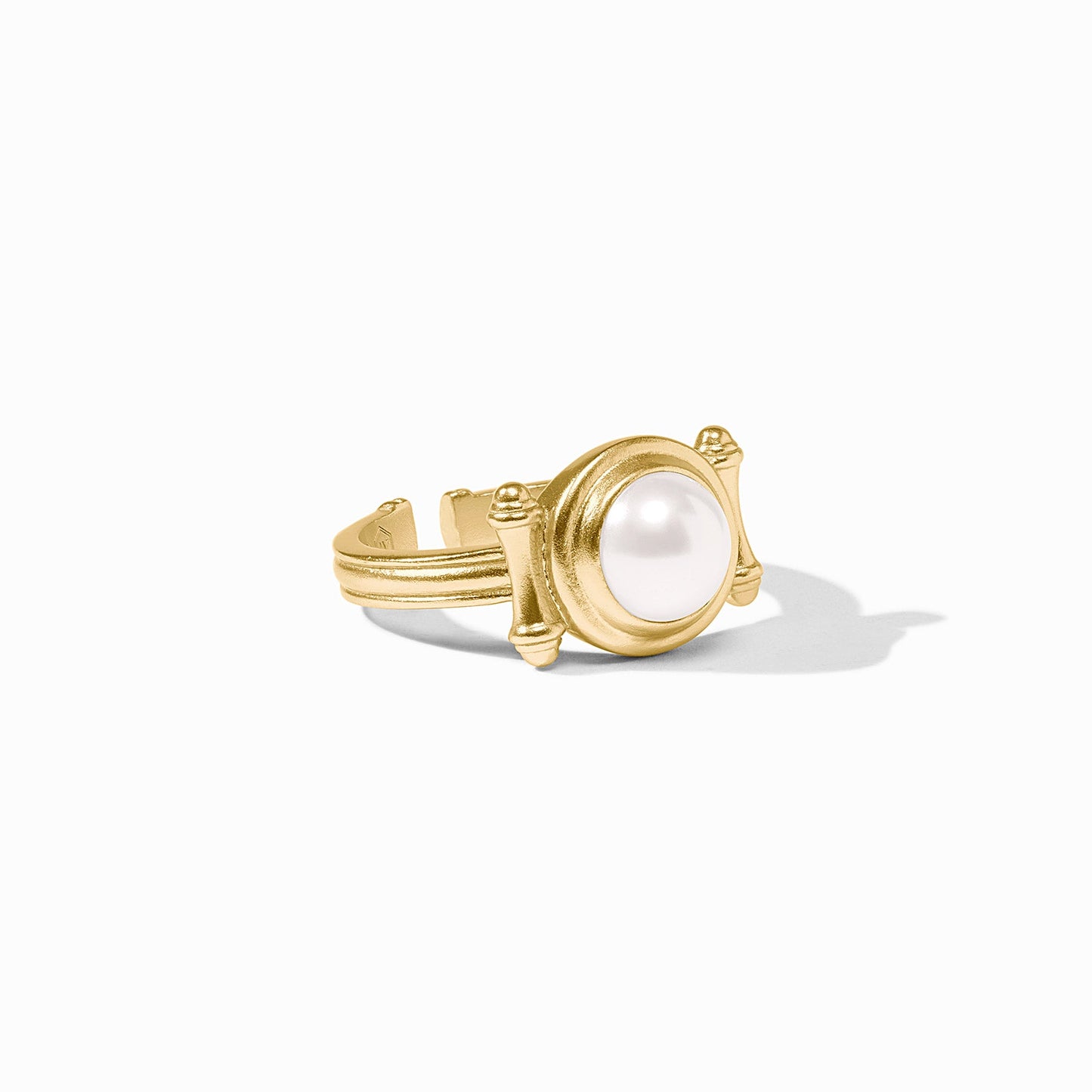 Bamboo Stone Ring - Pearl - One-Size