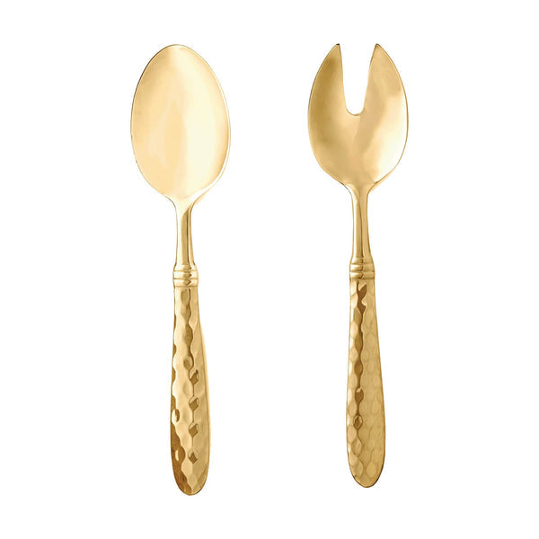 Martellato Salad Server Set - Gold