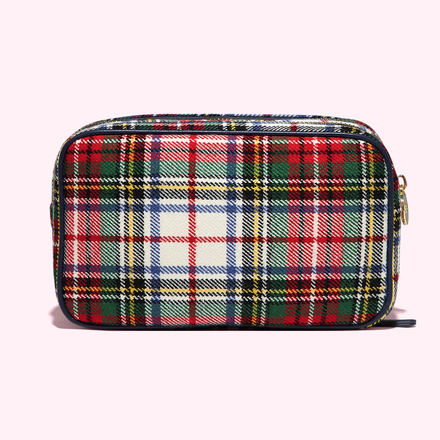 SCL Christmas Plaid Double Zip Pouch