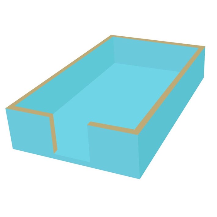 Aqua Napkin Box