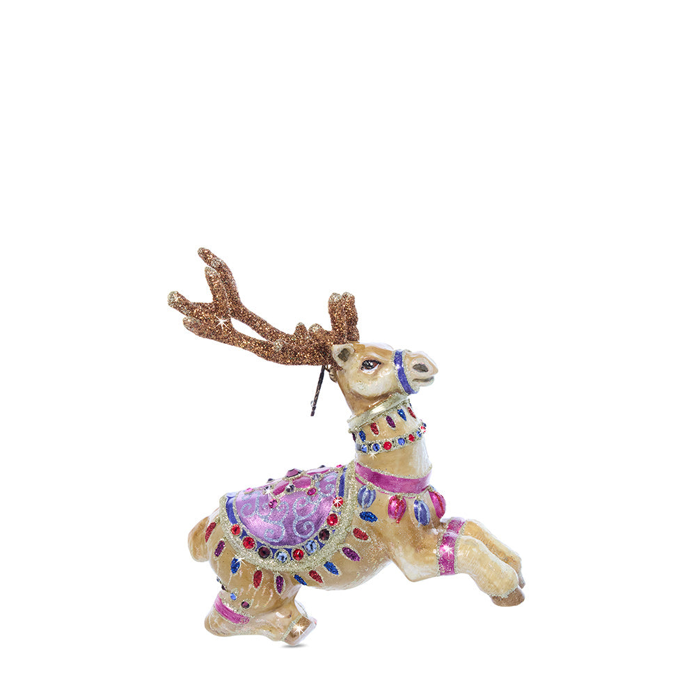 Prancer Glass Ornament